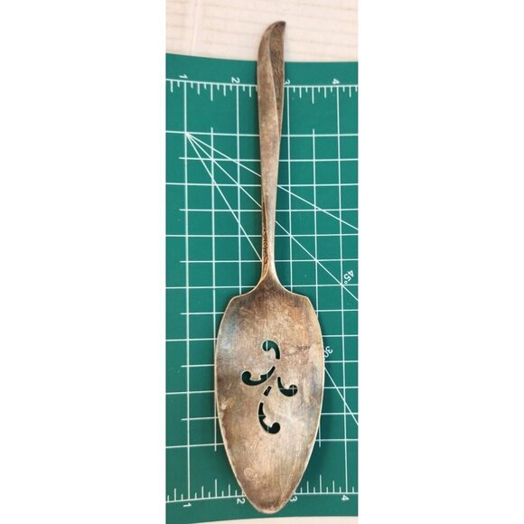 Vintage Wm A Rogers Oneida Ltd Silver-Plated Pie and Cake Serving Spoon Spatula - Picture 3 of 7